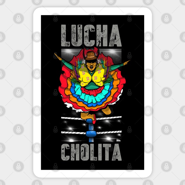 LUCHA Cholita Sticker by The_Doodlin_Dork